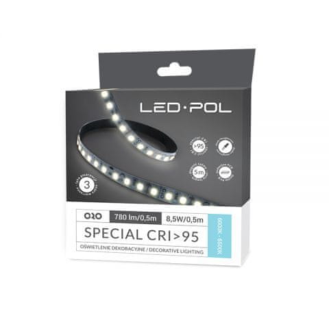 ORO LED trak “SPECIAL CRI 95” 17W/m 1560lm/m 6000K - 6500K 12V IP20 5m