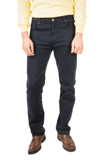 HOLIDAY JEANS Moške klasične keper hlače 3141/1801 BIG Temno siva / 62