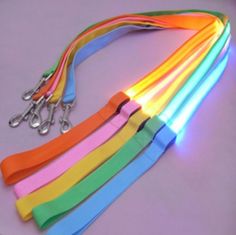 Ikonka Aga LED Svetleči povodec 120cm Oranžna