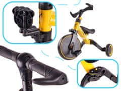 Ikonka Aga Trike Fix Mini tekaški tricikel 3v1 s pedali rumena