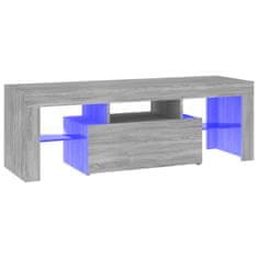 Vidaxl TV omarica z LED lučkami siva sonoma 120x35x40 cm