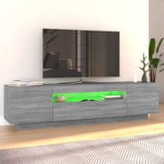 Vidaxl TV omarica z LED lučkami siva sonoma 160x35x40 cm