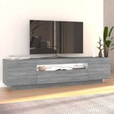 Vidaxl TV omarica z LED lučkami siva sonoma 160x35x40 cm
