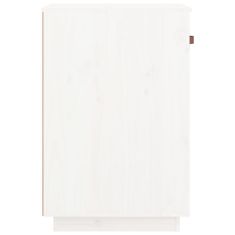 Greatstore Omarica za pisalno mizo bela 40x50x75 cm trdna borovina