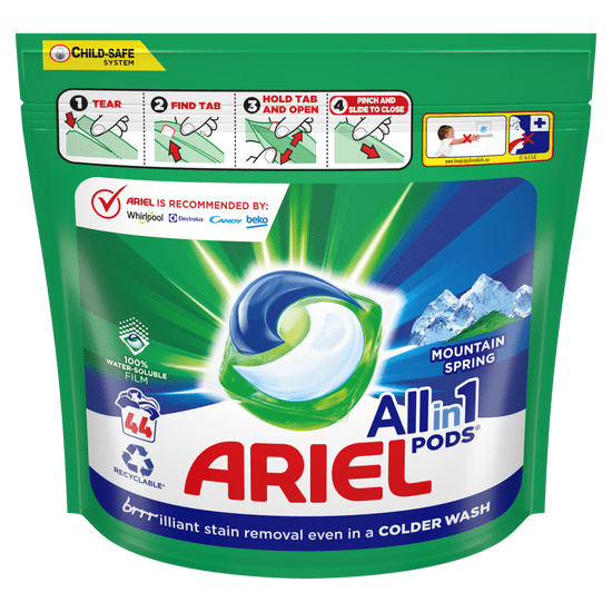 Ariel All-in-1 Mountain Spring kapsule, 44 kapsul