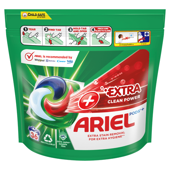 Ariel All-in-1 Extra Clean Power, 36 kapsul
