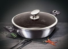shumee Globoka ponev s pokrovom 28 cm Carbon PRO Line BH-6898