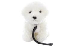 Uni-Toys Plišasti maltežan s povodcem 28 cm
