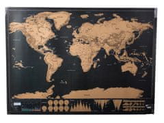 Volino Zemljevid sveta - praskanka za popotnike 82 x 59 cm