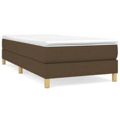 Vidaxl Box spring posteljni okvir temno rjav 100x200 cm blago