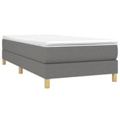 Vidaxl Box spring posteljni okvir temno siva 80x200 cm blago