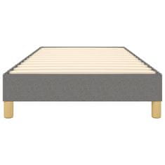 Vidaxl Box spring posteljni okvir temno siv 90x200 cm blago