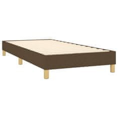 Vidaxl Box spring posteljni okvir temno rjav 100x200 cm blago