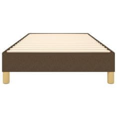 Vidaxl Box spring posteljni okvir temno rjav 100x200 cm blago