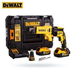 DeWalt AKUMULATORSKI VIJAČNIK ZA MAVČNE PLOŠČE XR 18V 2*5.0AH LI-LON+DCF6201