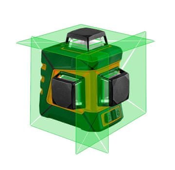 shumee PLANE LASER 20M 3D 360 GREEN, DRŽALO MAGNET