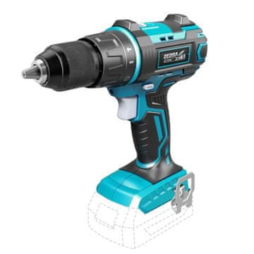 Dedra Akumulatorski udarni vrtalnik z vpenjalno glavo 13 mm 18 V sas - DED7042