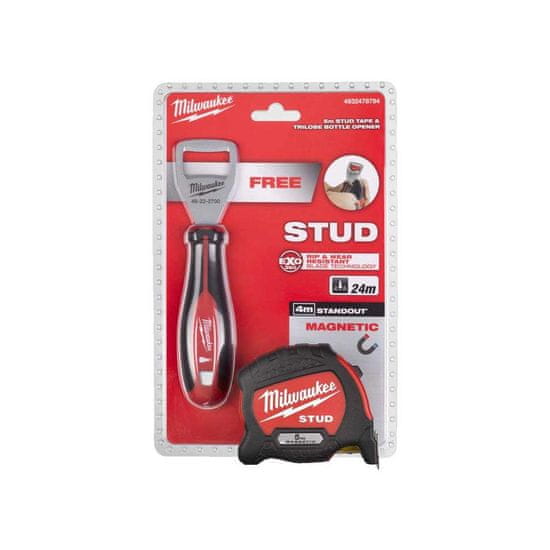 Milwaukee Stud merilni trak 2-5m magnetni + tri lobe odpirač