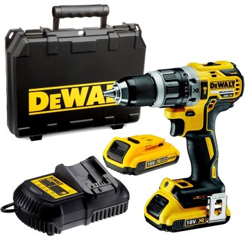 DeWalt AKUMULATORSKI VRTALNIK Z UDARNIM MEHANIZMOM BL 18V 2*2,0AH
