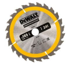 DeWalt Krožna žaga za les 165/20 mm, 24 zob