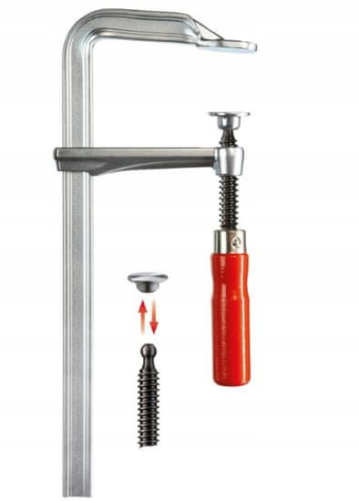 Bessey Ključavničarska jeklena vijačna objemka gz 400/120mm
