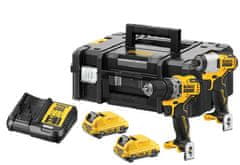 DeWalt XR 12V KOMPLET DCD701 + DCF801 2*3,0 AH