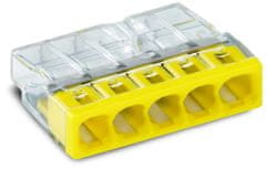 shumee WAGO HITRI PRIKLJUČEK 2273-205 5X0,5-2,5 MM2 RUMEN 5 KOS