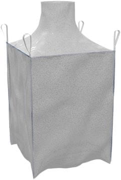 shumee VELIKA VREČA 90*90*150 CM BELA, POLNILNI DIMNIK - MG-300-0050