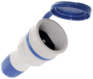 shumee GUMIJASTA VTIČNICA 2P+Z, 16A EXTREM IP54 SIVO-MODRA - E+97-9790