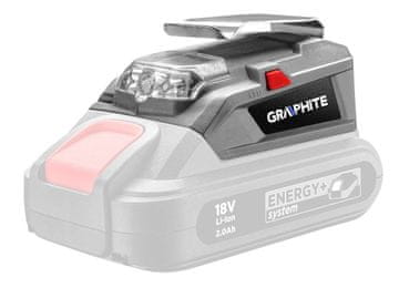 Graphite Polnilna svetilka 18V LI-lion z USB izhodom - T 58G025