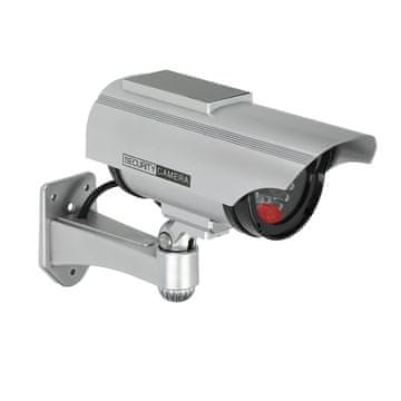 shumee ATTRAPS CCTV-ÖVERVAKNINGSKAMERA SILVER MED SOLPANEL - ON-1207/G