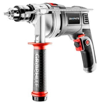 Graphite Udarni vrtalnik 850 W, vpenjalna glava z ključem 13 mm, 0–3000 vrt/min – T 58G728