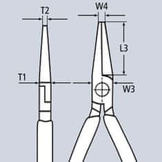 Knipex Polkrožne klešče za rezanje 200 mm