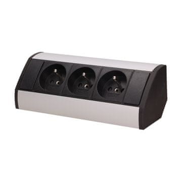 shumee MÖBELUTTAG 3X2P+Z SVART-SILVER - ON-9001/BG