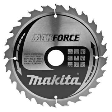 Makita Žaga za sintran les 190*30/24z