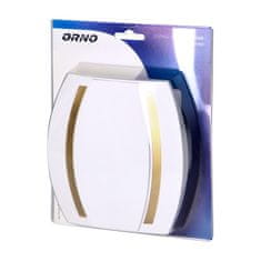 shumee CHAMELEON GONGKLOCKA 230V VIT+GULD HUS - ON-163/WC