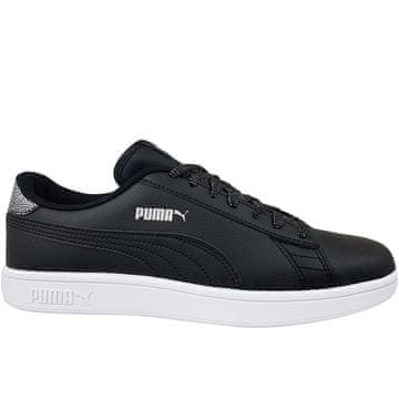 Puma Čevlji črna Smash V2 Metallics JR