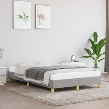 shumee vidaXL Posteljni okvir brez vzmetnice svetlo siv 120x200 cm oblazinjen s blagom