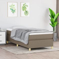Vidaxl Box spring posteljni okvir taupe 90x190 cm blago