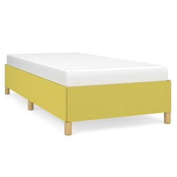 Vidaxl Posteljni okvir zelen 90x200 cm blago