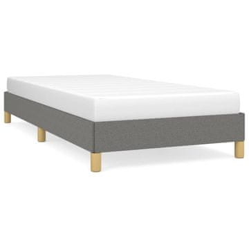 Vidaxl Posteljni okvir brez vzmetnice temno siv 80x200 cm blago