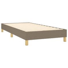 Vidaxl Box spring postelja z vzmetnico taupe 100x200 cm blago