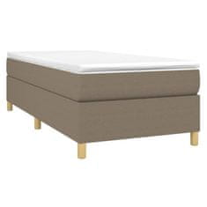 Vidaxl Box spring posteljni okvir taupe 90x190 cm blago