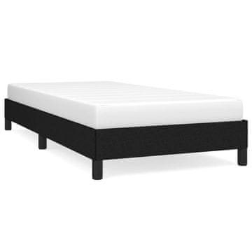 Vidaxl Posteljni okvir brez vzmetnice črn 100x200 cm blago
