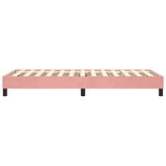 Greatstore Box spring posteljni okvir roza 80x200 cm žamet