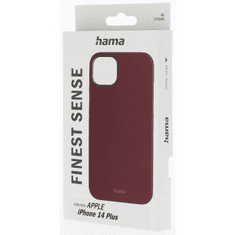 Hama Finest Sense, ovitek za Apple iPhone 14 Plus, umetno usnje, bordo
