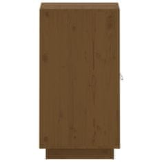 Vidaxl Komoda medeno rjava 34x40x75 cm trdna borovina