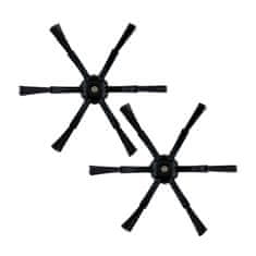Roborock Set črnih šestkrakih stranskih krtač za Roborock S5, S6, S7, E5, Q7