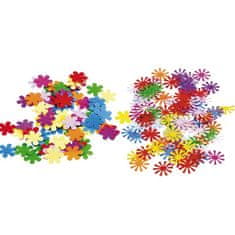 Amscan Barvni konfetni cvetovi 15 g, mešanica oblik