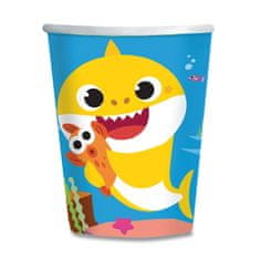 Baby Shark Papirnati lončki - prostornina 0,25 l, 8 kosov